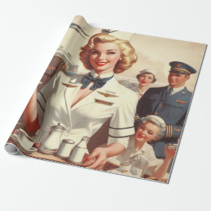 Papier Cadeau Clin de stadier vintage