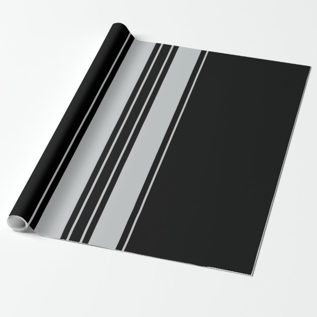 Papier Cadeau Cliquez sur Personnaliser pour modifier Gris en co (Déroulé)
