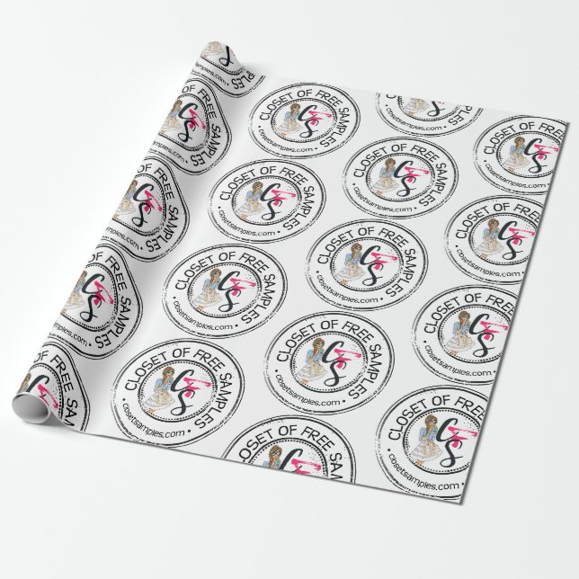 Papier Cadeau Closet of Free Samples Wrapper Paper (Déroulé)