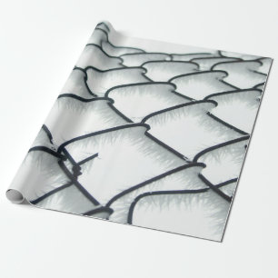 Papier Cadeau Clôture de chaînette noire et blanche