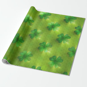 Papier Cadeau Clover populaire 4 Listes Collection verte