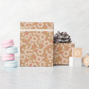 Papier Cadeau Coccinelles + Marguerites