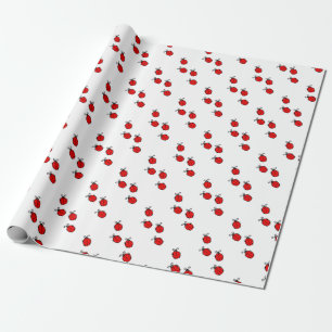 Papier Cadeau Coccinelles rouges