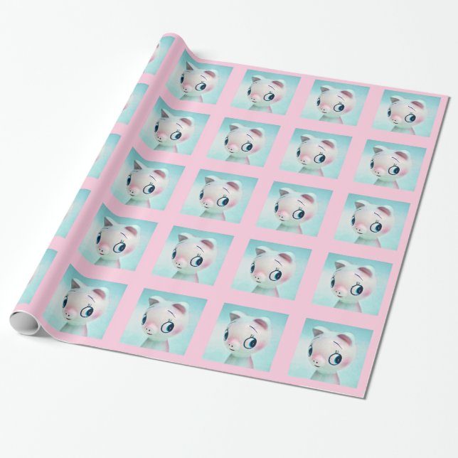 Papier Cadeau Cochon (Déroulé)