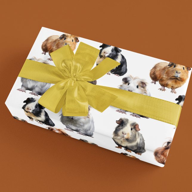 Papier Cadeau Cochon de Guinée (Créateur téléchargé)
