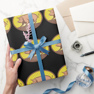 Papier Cadeau Cochon du soleil