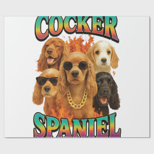 Papier Cadeau Cocker Spaniel 