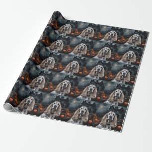 Papier Cadeau Cocker Spaniel Halloween effroi