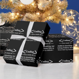 Papier Cadeau Codage du programmeur de codage