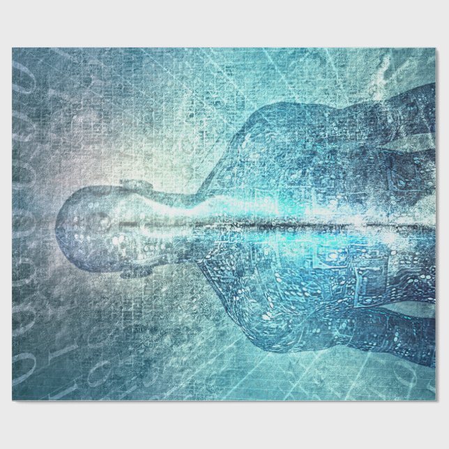 Papier Cadeau Code âme (Plat)