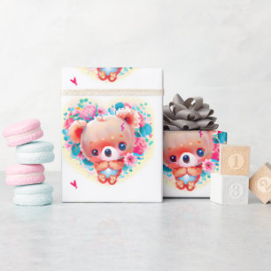 Papier Cadeau Cœur de koala mignon