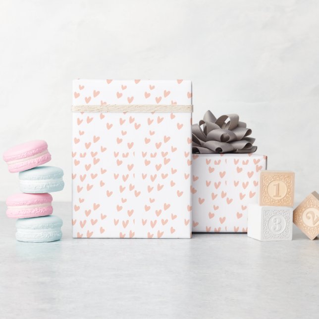Papier Cadeau Cœur de la Saint-Valentin (Baby Shower)