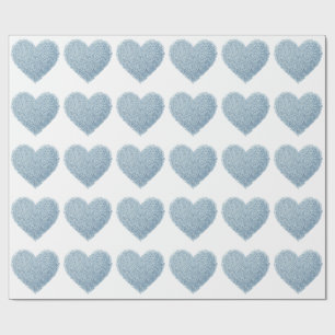 Papier Cadeau Coeur doux Saupoudrer bébé
