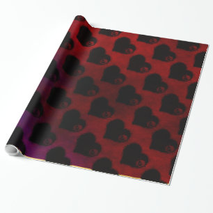 Papier Cadeau Coeur gothique