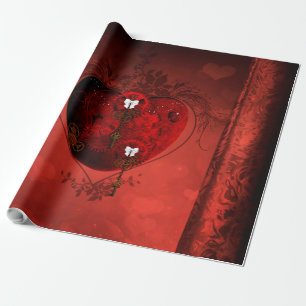 Papier Cadeau Coeur vapeur