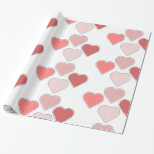 Papier Cadeau Cœurs