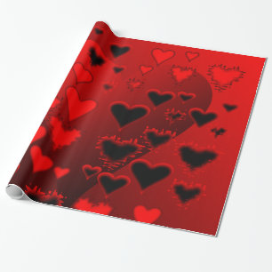 Papier Cadeau Coeurs