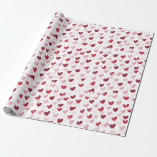 Papier Cadeau Coeurs d'amour