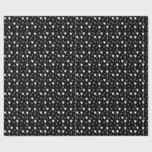 Coeurs gothiques noir et blanc