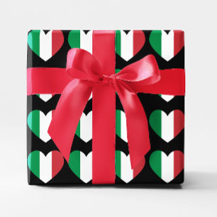 Papier Cadeau Coeurs italiens