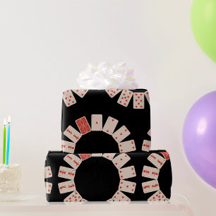 Papier Cadeau Coeurs Jouer aux cartes Cercle
