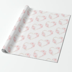 Papier Cadeau Coeurs précieux