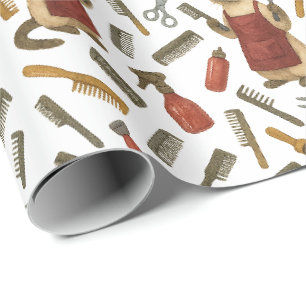 Papier Cadeau Coiffeur pour chats Toilettage pour amateurs de ch