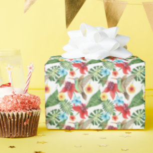 Papier Cadeau Colibri tropical