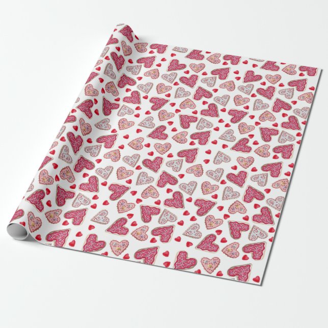 Papier Cadeau Collage de cookies Valentine (Déroulé)