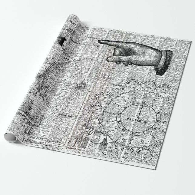 Papier Cadeau Collage Ephemera (Déroulé)