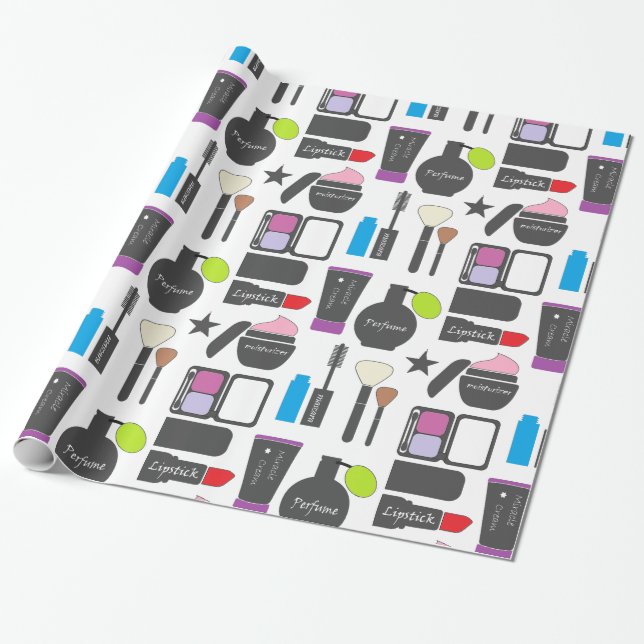 Papier Cadeau Collage génial de maquillage (Déroulé)