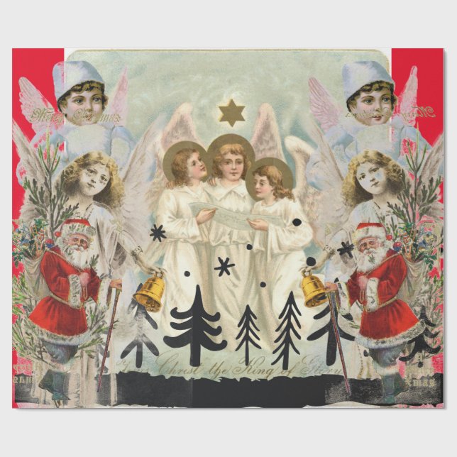 Papier Cadeau Collage original Papier à enveloppement d'Angel de (Plat)