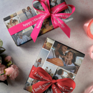 Papier Cadeau Collage photo de la Saint-Valentin   10 photos per