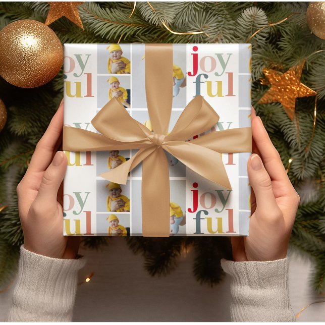 Papier Cadeau Collage photo joyeux Noël (Créateur téléchargé)