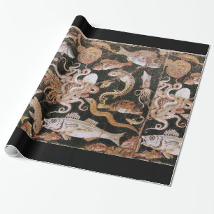 PAPIER CADEAU COLLECTE POMPEII / OCÉAN - SCÈNE DE VIE MARINE