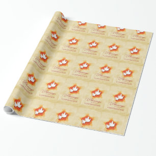 Papier Cadeau Collection Cadeau Félicitations Confirmation Perso