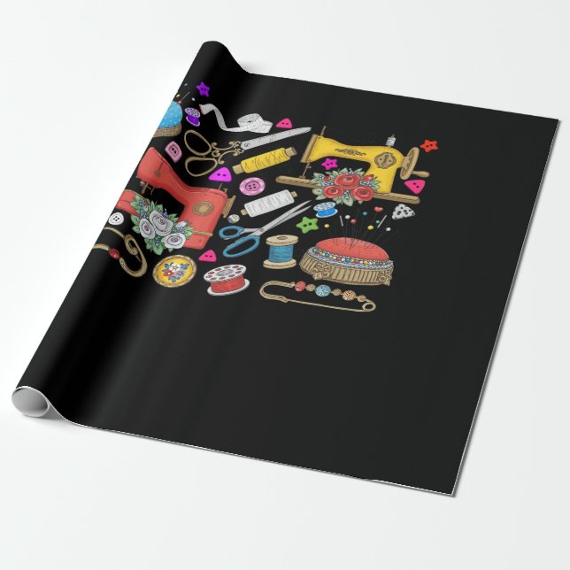 Papier Cadeau Collection de couture (Déroulé)