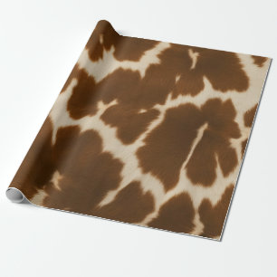 Papier Cadeau Collection de Cuir Faux Vache Elégante Populaire