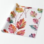 Collection de feuilles d'aquarelle vive