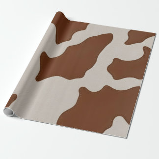Papier Cadeau Collection Tendance Cuir de Vache Fausse Élégant L