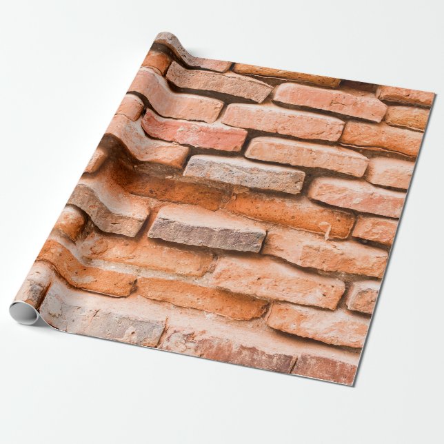Papier Cadeau Collier vieux mur de brique arrière - plan et text (Déroulé)