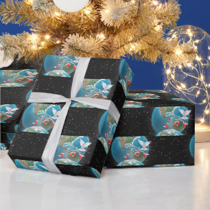 Papier Cadeau Colombe blanche avec JOIE sur Terre