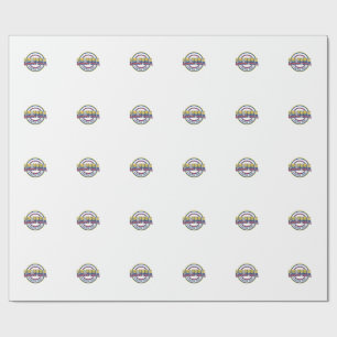 Papier Cadeau Colombie Football 2026 Football Gras Pays Typograp