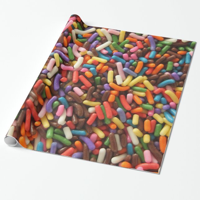 Papier Cadeau Coloré arrose le papier d'emballage (Déroulé)
