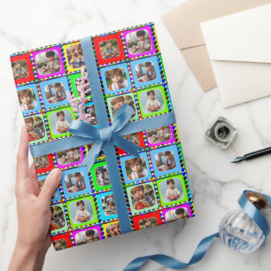 Papier Cadeau Coloré Personnalisé Neuf Photos, Motif de Coeurs