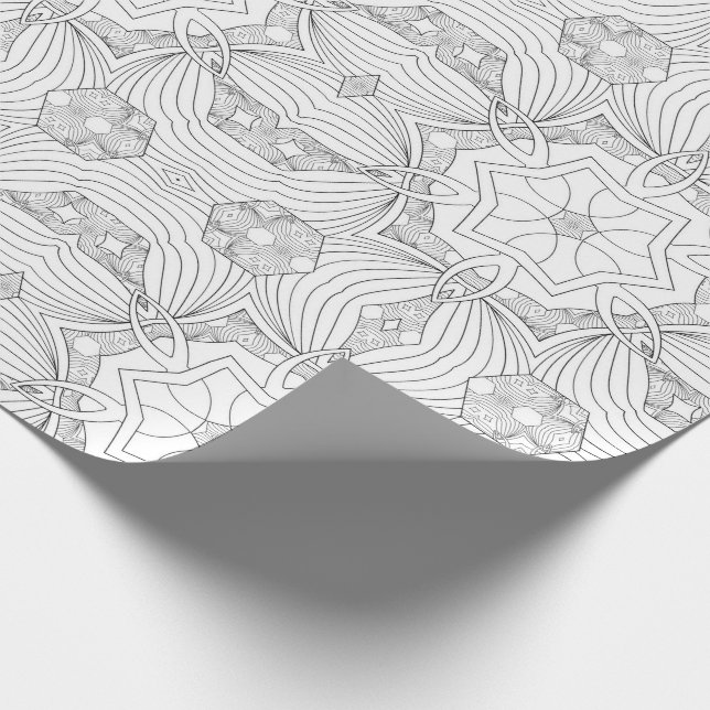 Papier Cadeau Colorez votre propre mandala (Coin)