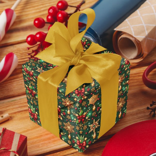 Papier Cadeau Colorful Christmas Vibe Festive Pattern (Créateur téléchargé)