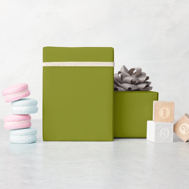 Papier Cadeau Coloris vert clair uni (Baby Shower)