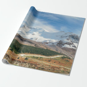 Papier Cadeau Columbia Icefield panorama avec mont enneigé