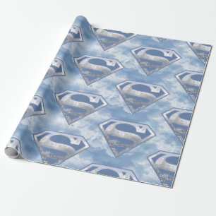 Papier Cadeau Comics DC   Superman   Logo Cityscape